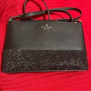 Kate Spade Flash Dipped Glitter Crossbody Bag Purse